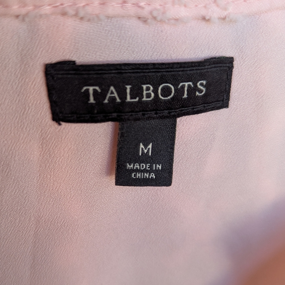 Talbots Blush Pink Blouse Medium EUC - Picture 2 of 9